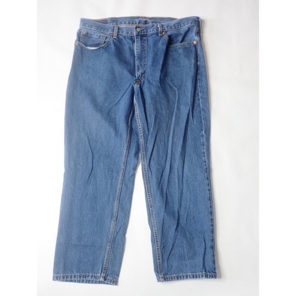Levis 550 Mens Size 40x30 Relaxed‎ Fit Straight Leg Medium Wash Blue Jeans Denim - Picture 1 of 4